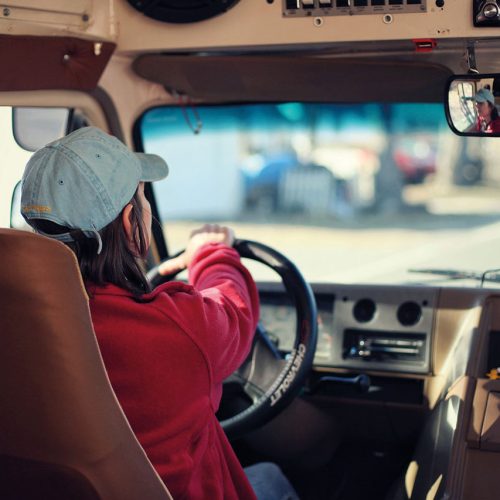 La mejor y la primera conductora de autobuses